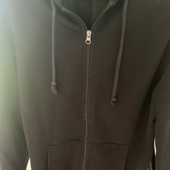 BLACK ZIPPERED SWEATER - Picture 3 of 6